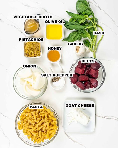 Treat your taste buds to this healthy quick and easy Beets and Goat Cheese Pasta! It’s tender pasta tossed in a perfectly balanced simple sauce composed of roasted garlic, red beets, and onions all pureed together along with some creamy goat cheese. #beets #goatcheese #pasta #recipe Goat Cheese Pasta Sauce, Beets And Goat Cheese, Goat Cheese Sauce, Beet Pasta, Beet And Goat Cheese, Goat Cheese Pasta, Creamy Goat Cheese, Red Beets, Cheese Pasta