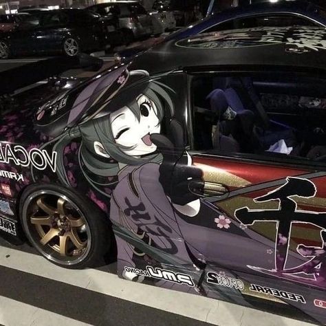 Itasha Cars, Anime Cars, Anime Car, Japan Cars, Pretty Cars, Cars 3, Japanese Cars, Jdm Cars, Vroom Vroom