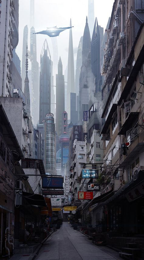 ArtStation - Sci Fi City Street, Scott Richard Sci Fi Street, Scifi City, Sci Fi Wallpaper, Sci Fi Landscape, Science Fiction Artwork, Sci Fi City, Amoled Wallpapers, Sci Fi Environment, Tall Buildings