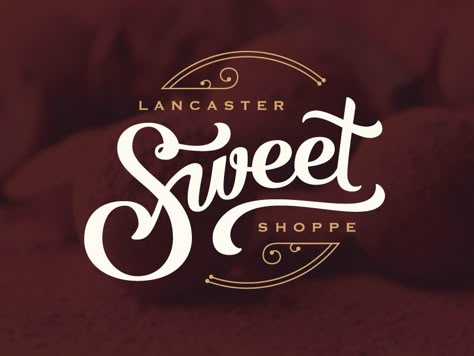 Fancy Logo Design Ideas, Sweet Logo Design Ideas, Dessert Logo Design Sweets, Sweet Shop Logo Design, Sweets Logo Design Ideas, Logo Bakery Design, Sweet Logo Design, Sweets Shop Logo, Sweet Shop Logo