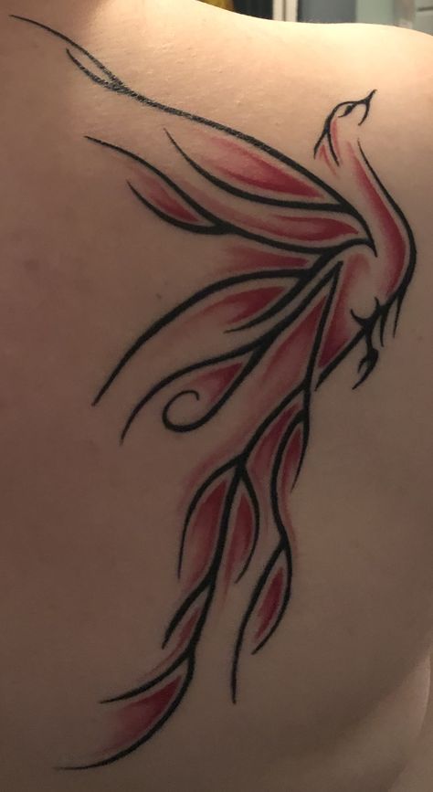 Phoenix Tattoo Fire, Grave Tattoo, Owl Tat, Pink Ribbon Tattoos, Phoenix Tattoo Design, Ribbon Tattoos, Crocus Flower, Fire Tattoo, Delicate Tattoo