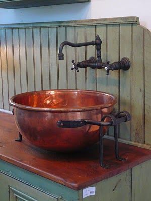 Copper bar sink