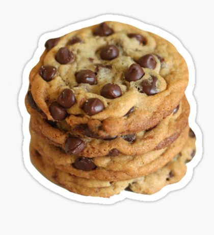 chocolate chip cookies Sticker Cookies Sticker, Ig Makeup, Stickers Random, Trending Stickers, Blackberry Syrup, Radio Demon, Buy Cookies, Redbubble Stickers, Sponge Bob