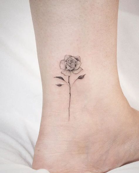 Gratitude Tattoo, Ankle Tat, Simple Tattoos For Women, Rose Sketch, Ankle Tattoos, Secret Sauce, Small Pools, Ankle Tattoo, Tattoos Ideas