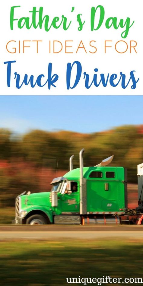 Father's Day Gift Ideas for Truck Drivers | Trucker Gifts | What to buy a trucker | Christmas presents for Dad | Daddy gifts | Creative presents for truck drivers Truck Driver Gifts Basket, Trucker Gift Ideas, Gifts For Truck Drivers, Pinterest Christmas Gifts, Christmas Gift Exchange Games, Christmas Presents For Dad, Fathers Day Gifts Ideas, Truck Life, Gift Exchange Games