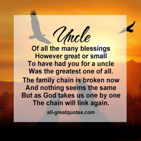 Rest In Peace Uncle Quotes, Uncle In Heaven Quotes, Uncles Quotes, Rip Uncle Quotes, Loss Of An Uncle, Missing Poem, Best Uncle Quotes, Quotes For Uncle, Uncle Birthday Quotes