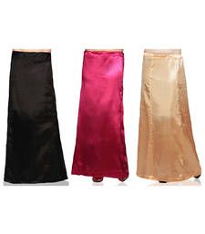 Petticoat For Saree, Types Of Saree, Saree Skirt, Saree Petticoat, Skirt Satin, Fish Tail, Petticoat, Shapewear, A Line