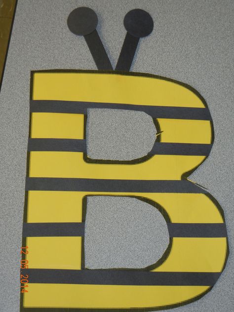 Uppercase B is for ...Bumble Bee B Is For Bumble Bee Craft, Bumble Bee Craft, Bumble Bee Art, Bumble Bee Birthday, Cardstock Crafts, Bee Coloring Pages, Black Construction Paper, Kids Crafting, Painted Cups