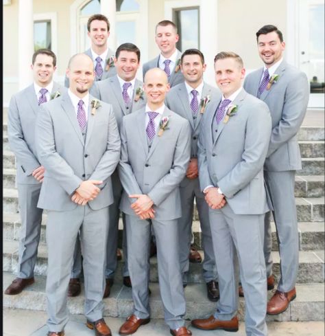 Groomsmen Lilac Wedding Colors, Groomsmen Attire Light Purple, Lilac Tuxedo Wedding, Groom Attire Lavender, Groomsmen Attire Purple Lavender, Lavendar Wedding Groomsmen Guys, Lavender Tuxedo Wedding, Lilac Bridesmaid Dresses With Groomsmen, Lilac Chambelanes Outfits