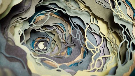 Craft For School, Woman Artist, 3d Paper Art, Layered Art, Cool Paper Crafts, Relief Sculpture, Paper Art Craft, Gcse Art, Ap Art