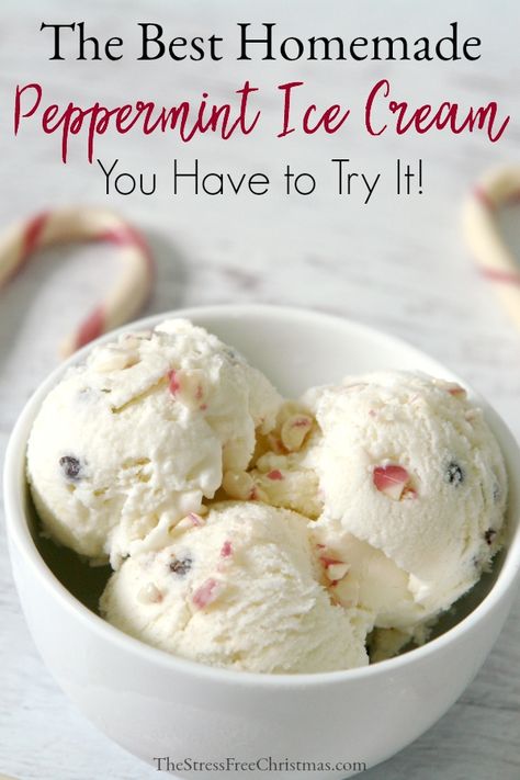 Peppermint Ice Cream, Winter Treats, No Churn Ice Cream, Ice Cream Popsicles, Ice Cream Desserts, Homemade Ice, Ice Cream Maker, Homemade Ice Cream, Ice Cream Cake