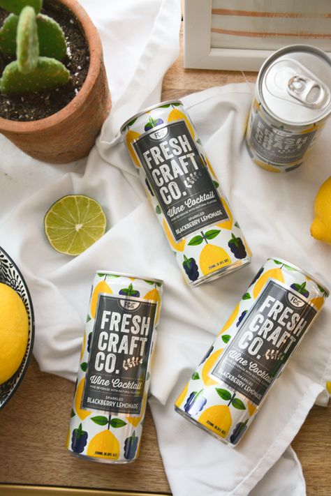 These lemon blueberry wine cocktails in a can are delicious! They aren't overly sweet and perfect for when only canned wines will do. Cans Photography, Canned Wine, Cocktails In A Can, Mastering Studio, Blueberry Wine, Studio Product Photography, Italian Products, Canned Cocktails, Wine Cupcakes