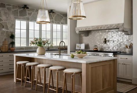 5 Favorite Studio McGee Kitchens Mcgee Kitchen, Farmhouse Kitchen Backsplash Ideas, Studio Mcgee Kitchen, The Mcgee Home, Farmhouse Kitchen Backsplash, Mcgee Home, Kitchen Cabinet Colors, Studio Mcgee, Kitchen Trends