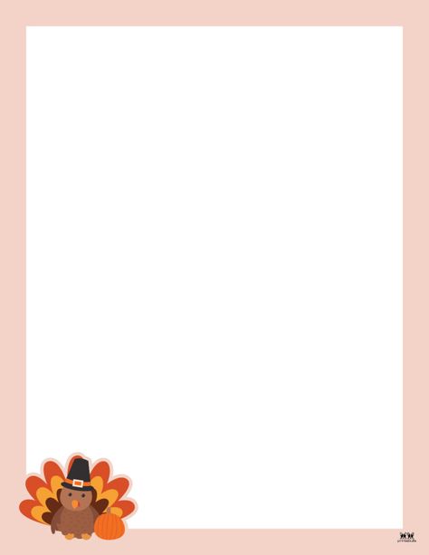 Thanksgiving Borders Free Printable, Fall Borders Free Printable, Thanksgiving Lined Writing Paper, Thanksgiving Cooking Schedule, Thanksgiving Borders And Frames, Fall Leaves Border Design, Fall Leaf Border, Thanksgiving Paper, Free Thanksgiving Printables