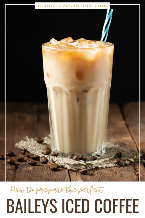 Baileys Iced Coffee Recipe, Baileys Recipes Drinks Coffee, Baileys Coffee Recipes, Baileys Iced Coffee, Baileys Recipes Drinks, Irish Cream Drinks, Cold Coffee Drinks Recipes, Mocha Frappe Recipe, The Best Iced Coffee