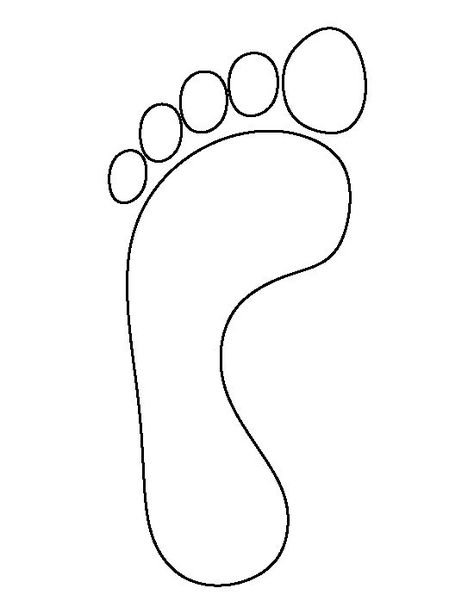 Footprint Printable Free, Hand Cutout Template, Footprint Template Free Printable, Foot Print Drawing, Print Drawing Ideas, Footprint Template, Footprint Printable, Footprint Stencil, Printable Outline