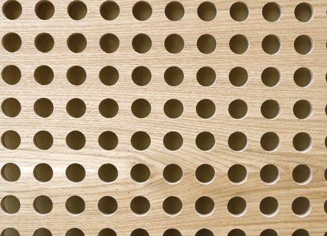 Acoustic Panels - Perforated Plywood Perforated Plywood, Acoustic Panelling, Acoustic Panel Wall, Radiator Screen, Soundproofing Walls, Slat Walls, Drum Room, Acoustic Ceiling Panels, Stand Feria