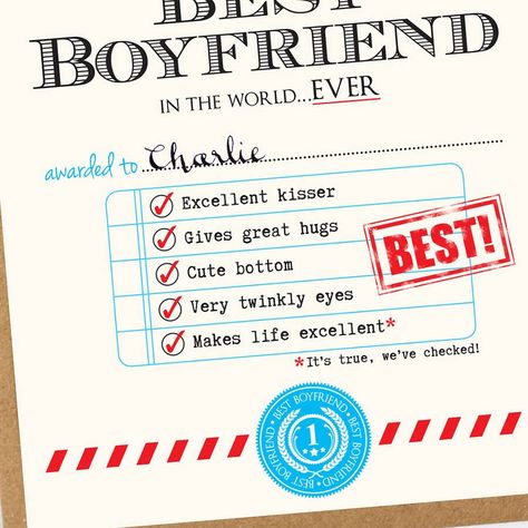 Personalized Best Boyfriend Certificate. I gotta get this for him! Best Bf Award Certificate, Best Boyfriend Certificate, Boyfriend Certificate, Best Bf Award, Sertifikat Best Boyfriend, Best Boyfriend Award, Funny Awards Certificates, Funny Certificates, Create Certificate