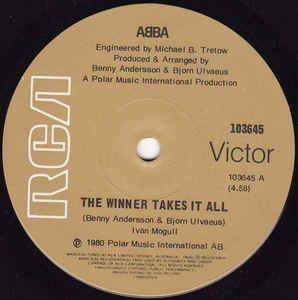 ABBA - The Winner Takes It All / Elaine (1980, Vinyl) | Discogs Abba The Winner Takes It All, The Winner Takes It All, Vinyl Record Collection, Record Collection, The Winner, Record Label, Abba, Vinyl Record, Music Record