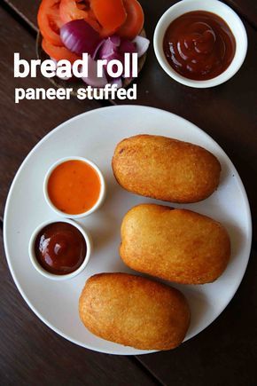 Bread Roll Recipe, Mint Dressing, Rolls Bread, Potato Rolls, Stuffed Bread, Bread Rolls Recipe, Spicy Snacks Recipes, Pakora Recipes, Veg Food