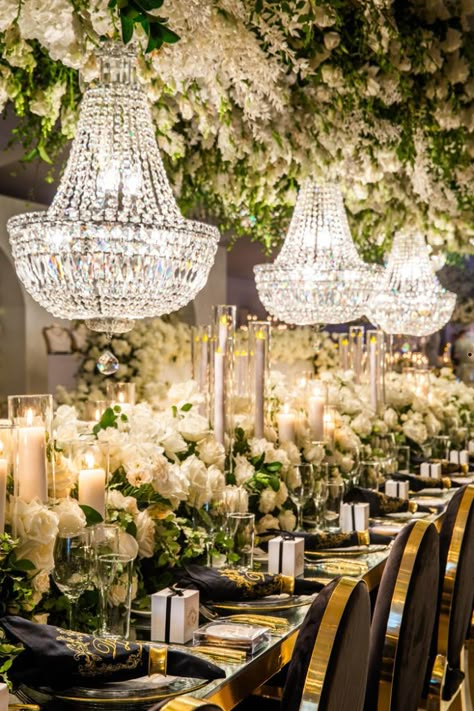 Luke and Damien's Luxe Country Wonderland Wedding Wedding Flower Arrangements Table, Million Dollar Wedding, Luxury Event Decor, Wedding Chandelier, Luxury Wedding Decor, Extravagant Wedding, Crystal Chandeliers, Wedding Decor Inspiration, Luxe Wedding