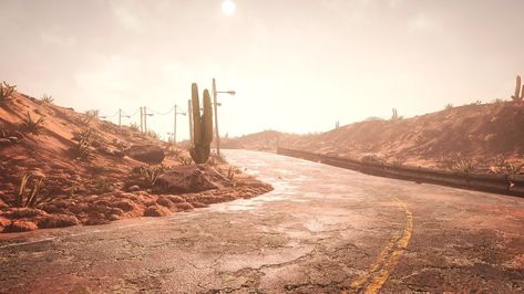 Post Apocalyptic Desert, Apocalypse Inspiration, Apocalyptic Aesthetic, Apocalypse Aesthetic, Desert Environment, Fallout Art, World On Fire, Fallout New Vegas, 1000 Years