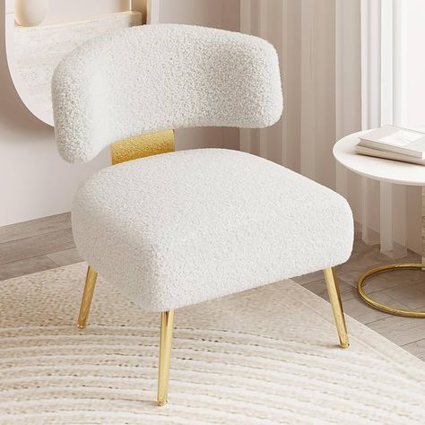 Amazon.com: Dewhut Oversized Sherpa Boucle Accent Chair, Cozy Wide Armless Couch Barrel Chair for Small Space, Upholstered Side Corner Teddy Sofa Chair for Living Room, Bedroom, Lounge, Reading Nook(Black) : Home & Kitchen Chair For Small Space, Armless Couch, Teddy Sofa, Dressing Table Chair, Boucle Accent Chair, Vanity Seat, Acrylic Chair, Upholstered Bedroom, Bedroom Lounge