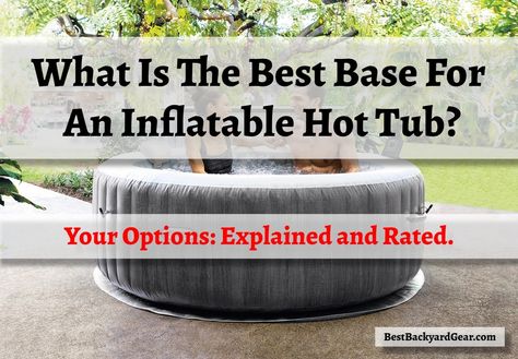 Hot Tub Hideaway, Inflatable Hot Tub Deck Ideas, Portable Hot Tub Surround, Outdoor Blow Up Hot Tub Ideas, Blow Up Spa Ideas, Inflatable Hot Tub Base Ideas, Inflatable Hot Tub Patio Ideas, Inflatable Spa Ideas, Inflatable Hot Tub Ideas Backyard Diy