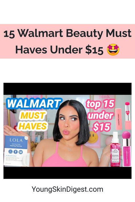 15 Walmart Beauty Must Haves Under $15 🤩 😍 walmart cosmetics products, best hydrating serum anti aging, diy face care products 🌸 #inspiration #glutenfree #dryskin Walmart Beauty Must Haves, Best Hydrating Serum, Walmart Beauty, Face Care Products, Exfoliating Facial Scrub, Walmart Beauty Products, Gel Sunscreen, Gentle Facial Cleanser, Facial Routines