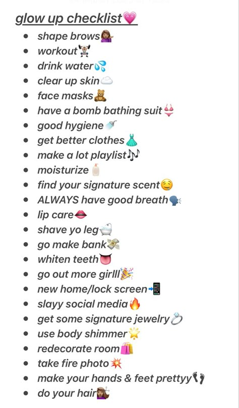 100 Things I Want To Do In My Life, Glow Up For 13 Yo, Female Glow Up, At Home Glow Up, Winter Glow Up Tips, Glow Up Looks, Glow Up Apps, Ways To Glow Up, Glow Up 2024