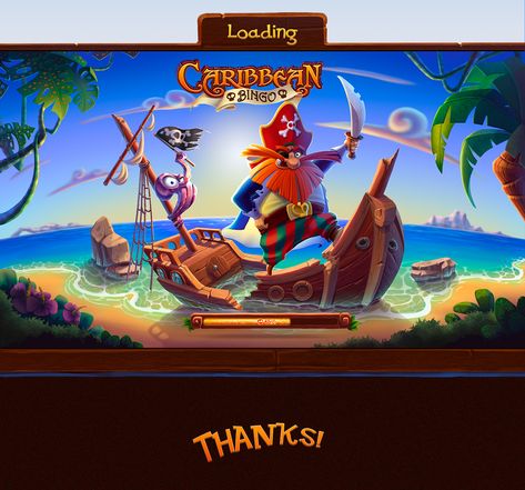 Caribbean Bingo Game on Behance Pirate Illustration, Boat Cartoon, Game Card Design, Coin Master Hack, Pirate Games, Bg Design, Best Casino Games, Board Game Design, Pirate Art