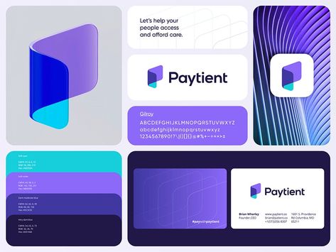 Paytient Branding Logo Simple Logo Inspiration, Coding Logo, Branding Identity Inspiration, Logo Design Agency, Logo Design Examples, Creative Branding Design, Stylish Business Cards, Creative Logo Design, Logo Design Inspiration Branding