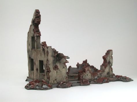 decay Decaying Buildings, Building Ruins, Out Building, Decay Art, Rainbow Six Siege Art, 40k Terrain, Building Model, Military Diorama, Building Art