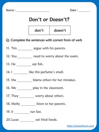 Don't And Doesn't Worksheet, Do Does Worksheet, Do Does, Esl Beginners, Simple Present Tense Worksheets, Gravesite Decorations, Teach English To Kids, English Grammar Exercises, Division Worksheets