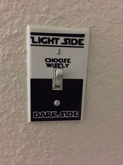 17 Weird ‘Star Wars’ Appliances You Can Actually Own Star Wars Light Switch, Star Wars Zimmer, Decoracion Star Wars, Star Wars Bathroom, Light Switch Decal, Star Wars Decal, Star Wars Bedroom, Switch Decals, Deco Disney