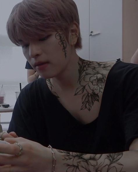 Seungmin Tattoo, Tattoo Mafia, Tattoos For Kids, Kpop Guys, Stray Kids, Fan Art, Fan, Tattoos, Quick Saves