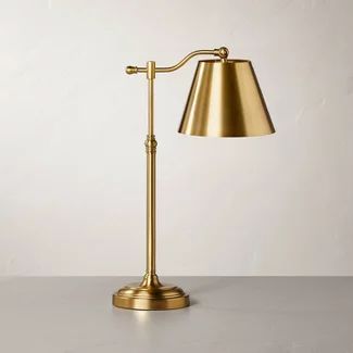 Hearth And Hand Lamp : Target Brass Task Lamp, Magnolia Mercantile, Vintage Brass Lamp, Dc Apartment, Library Space, Office Corner, Brass Lamps, Hearth & Hand With Magnolia, 2023 Design