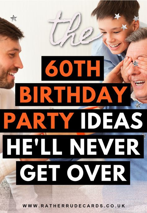 DIY creative 60th birthday party ideas for him 30th Birthday Diy Gifts, Funny 30th Birthday Ideas, 30tj Birthday Party Ideas For Her, 30 Year Old Birthday Ideas, Dirty 30 Birthday Party Ideas, 30th Birthday Party Women, 60th Birthday Party Themes, 60th Birthday Theme, 40th Birthday Party For Women