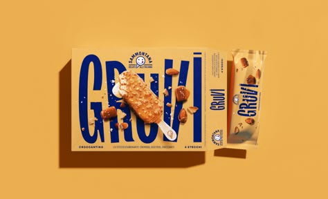 Gruvi is Where Gelato Meets Bold Typography and Photography | Dieline - Design, Branding & Packaging Inspiration High Contrast Photography, Ice Cream Photography, Contrast Photography, Typography Packaging, Ice Cream Packaging, Icecream Bar, Food Packaging Design, Bold Typography, Creative Packaging Design