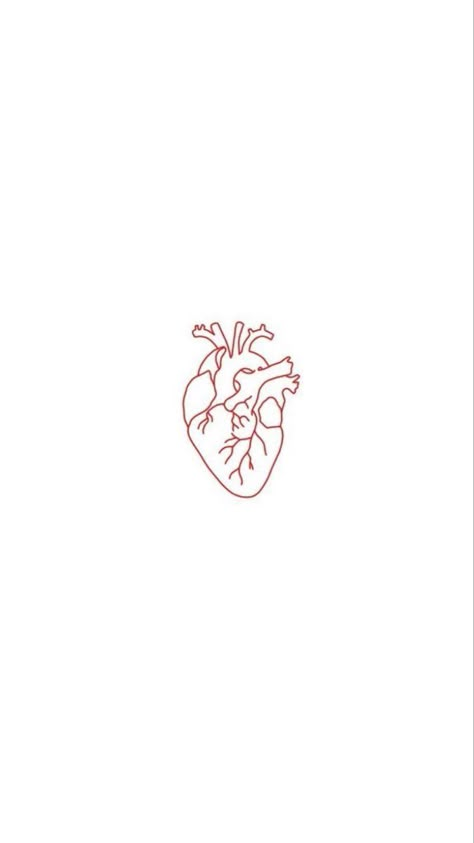 Red Ink Heart Tattoo, Heart Tattoo Red, Tattoo Main, Anatomical Heart Tattoo, Small Pretty Tattoos, Petite Tattoos, Tattoos Inspo, Cute Tiny Tattoos, Heart Tattoo Designs