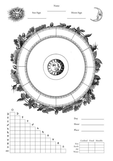 Blank Natal Chart Template, Natal Chart Template, Birth Chart Astrology Template, Birth Chart Template, Astrology Journal, Natal Chart Astrology, Birth Charts, Magia Das Ervas, Birth Chart Astrology