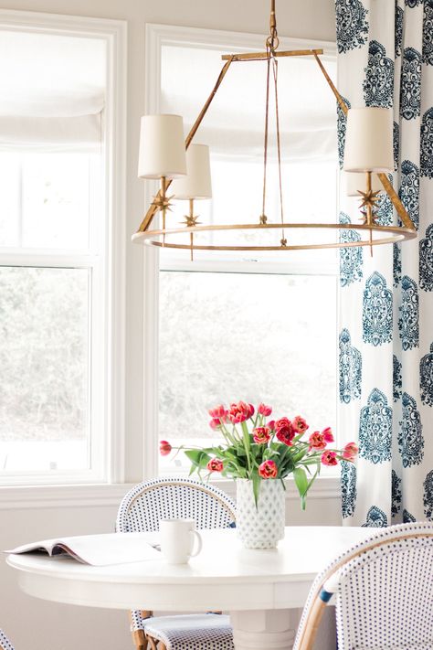 Nook Curtains, Breakfast Nook Curtains, Kitchen Nook Lighting, Breakfast Nook Lighting, A Thoughtful Place, Kitchen Breakfast Nooks, Brick Exterior House, Kitchen Benches, Kitchen Nook