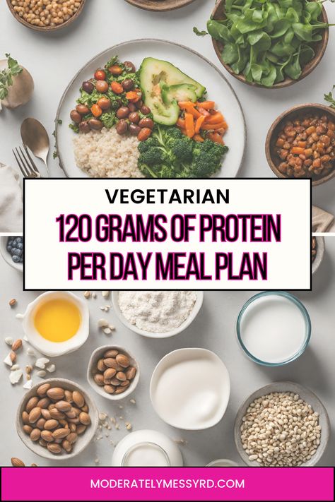 Looking to eat a more plant-based diet? There is a reason doctors often recommend one. But how do you follow a vegetarian diet that’s high in protein? This post discusses how to get 120 grams of protein as a vegetarian with high protein recipes, and tips to increase your plant-based protein intake. Protein Ideas For Vegetarians, Clean Eating Vegetarian Meal Plan, Vegetarian Foods High In Protein, Veg High Protein Diet, High Plant Based Protein Meals, Macros For Vegetarians, Increase Protein Intake Vegetarian, How To Increase Protein Intake Vegetarian, High Protein Foods List Vegetarian