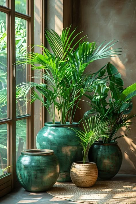 Houseplants Decor, Beautiful Home Gardens, Potted Plants Outdoor, Large Flower Pots, Diy Flower Pots, Flower Pots Outdoor, Best Indoor Plants, Colonial Decor, Plant Ideas