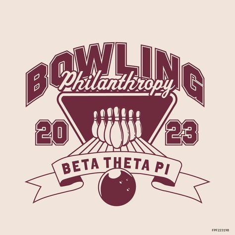 Design unique and trendy custom merch for your Greek organization from Fresh Prints! Submit a proof request to get a free mockup of your design today. 

beta theta pi designs | beta theta pi apparel | custom apparel | greek apparel | sorority designs | philanthropy designs  |philanthropy apparel | bowling | pin | pins | bowling ball | ball | beta theta pi | philanthropy | event | organization | fraternity

#shirtjustgotcrazy #freshprints Bowling Logo, Bowling Graphic, Beta Theta Pi, Philanthropy Events, Custom Merch, Philanthropy Shirts, Fall Apparel, Sorority Designs, Fraternity Apparel