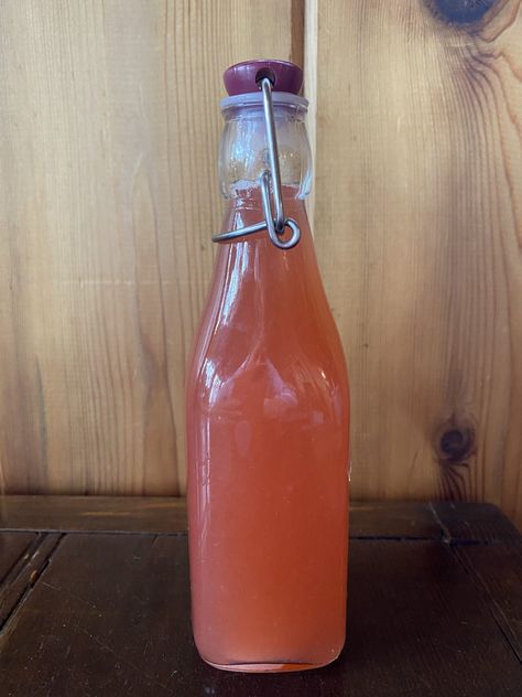 Rhubarb Shrub • Stephanie Hansen | Stephanie Hansen Rhubarb Shrub, Cherry Tomato Pasta Sauce, Shrub Drink, Strawberry Rhubarb Muffins, Thanksgiving Hacks, Rhubarb Bread, Rhubarb Muffins, Fruit Sugar, Italian Beef Sandwiches