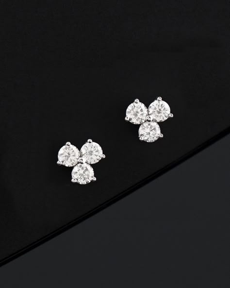 14K 0.50 cttw. Diamond Earrings. Diamond Tops Earrings, Tops Earrings, Unique Diamond Earrings, Diamond Earrings Indian, Wedding Earrings Studs, Real Diamond Earrings, Diamond Locket, Diamond Tops, Diamond Jewelry Set