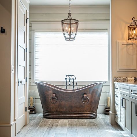 #rustichome hashtag on Instagram • Photos and Videos Hammered Copper Tub, Slipper Tub, Copper Bathtub, Slipper Bathtub, Tub Design, Copper Tub, Slipper Tubs, Copper Bath, Copper Bathtubs