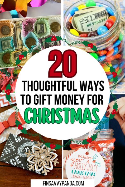 Ring in the holiday season with fun and creative Christmas money gift ideas! Whether you're crafting a cute or funny presentation, these ideas offer unique ways to give money for Christmas. Perfect for both women and men, try using a balloon or other Christmas crafts to make the gift extra fun and memorable for everyone! Money Gift Ideas For Christmas, Christmas Money Gift Ideas, Ways To Gift Money, Money Gifts Christmas, Ways To Give Money, Money Gift Ideas, Wrapping Money, Money For Christmas, Gift Card Presentation