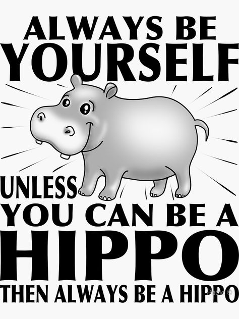 Hippos Animal Funny Cute Baby Hippo Classic T-Shirt Hippo Aesthetic, Hippos Cute, Cricut Pictures, Hippo Art, College Assignment, Hippopotamus For Christmas, Hungry Hippos, Cute Hippo, Always Be Yourself